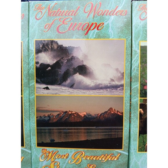 The Natural Wonders of Europe Giants of Europe VHS 3-Tape Set Good Condition - Picture 5 of 10